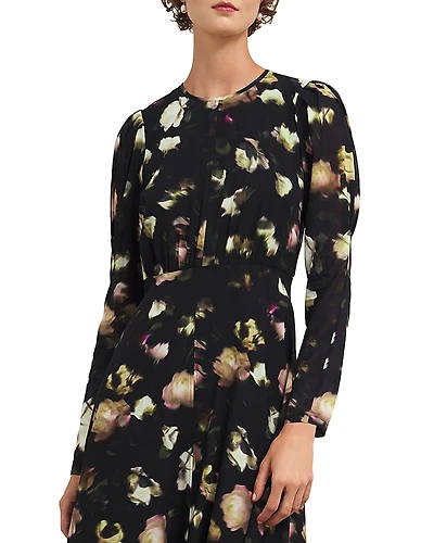 Hobbs London Windermere Printed Silk Blend Dress