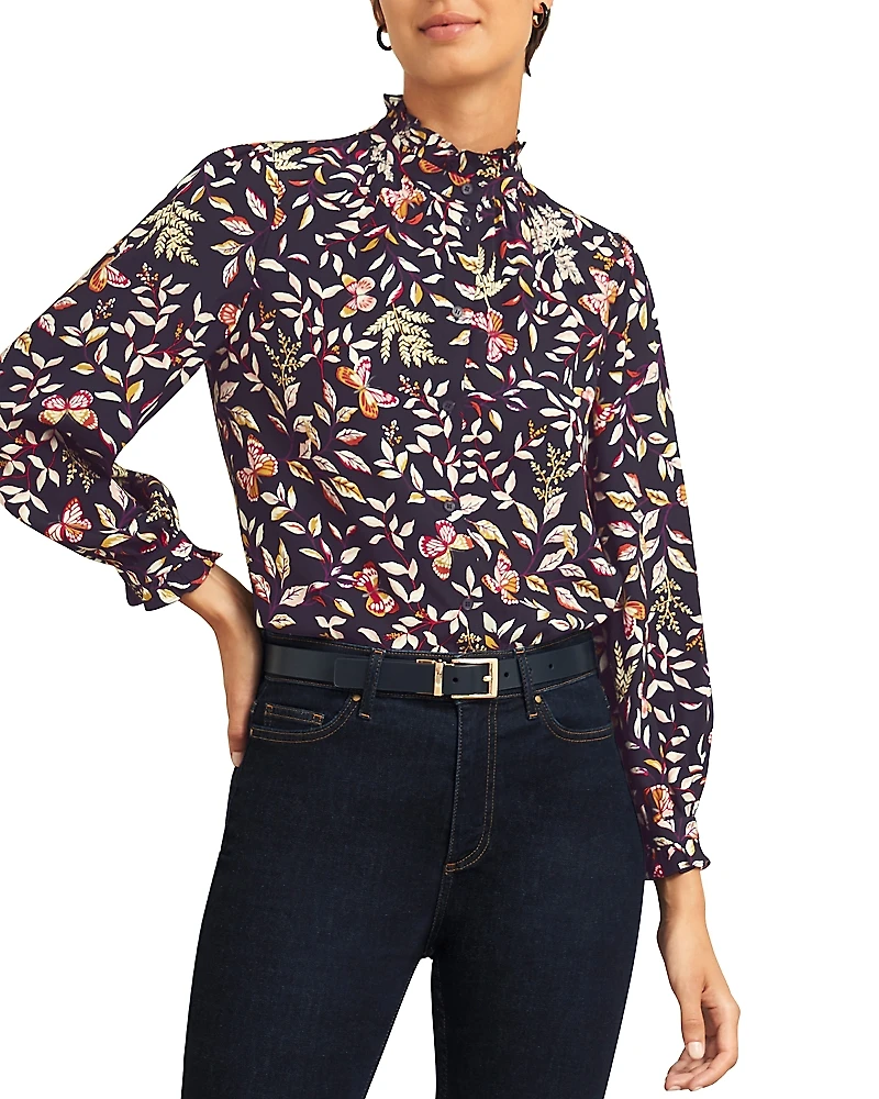 Hobbs London Elspeth Ruffled Blouse