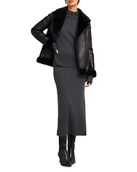 Ali Faux Leather Moto Jacket