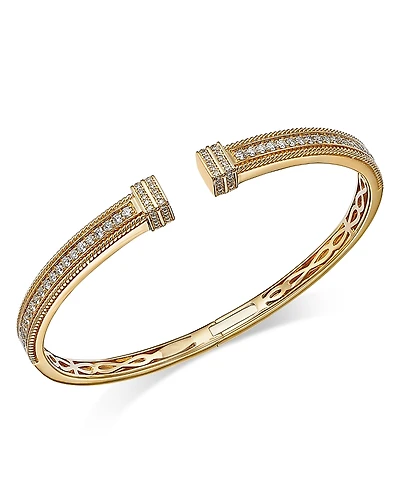 Bloomingdale's Fine Collection Diamond Cuff Bangle Bracelet