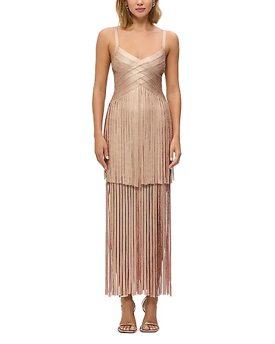 Herve Leger The Metallic Vivienne Gown