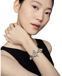 Sterling Silver DY Mercer Diamond Link Bracelet