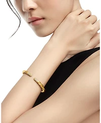 Cable Edge® Bracelet in 18K Yellow Gold with Diamonds, 5.5mm