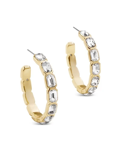 Maeve Cubic Zirconia Open Hoop Earrings