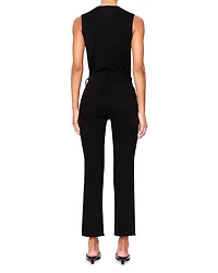 Mara Straight Mid Rise Instasculpt™ Ankle Jeans Black Peached Raw