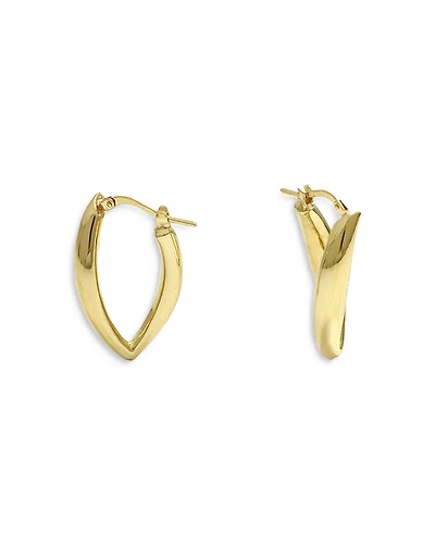 Bloomingdale's Fine Collection 14K Yellow Gold Artform Hoop Earrings