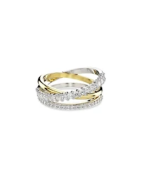 Swarovski Hyperbola Crystal Triple Band Ring