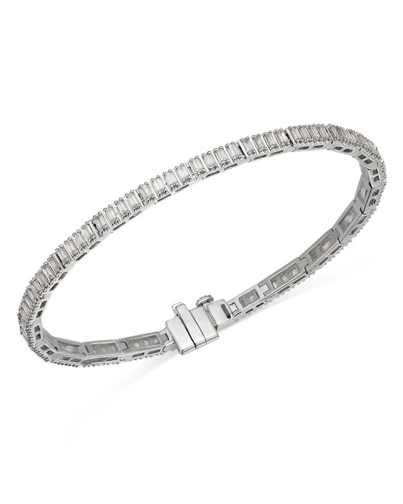 Diamond Baguette Tennis Bracelet in 14K White Gold, 1.5 tcw