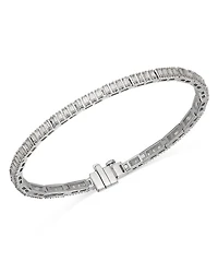 Diamond Baguette Tennis Bracelet in 14K White Gold, 1.5 tcw