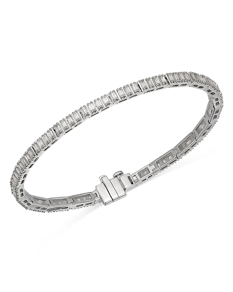 Bloomingdale's Fine Collection Diamond Baguette Tennis Bracelet