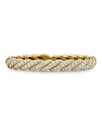 David Yurman 18K Yellow Gold Paveflex Diamond Bracelet