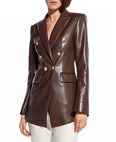 As by Df Beck Recycled Leather Blazer