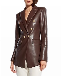 As by Df Beck Recycled Leather Blazer