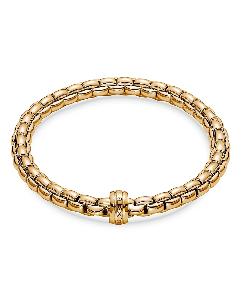 Fope 18K Yellow Gold Eka Polished Rondelle Flex Bracelet