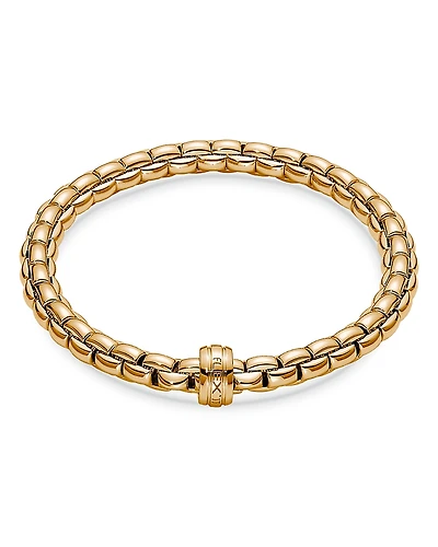 Fope 18K Yellow Gold Eka Polished Rondelle Flex Bracelet