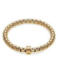Fope 18K Yellow Gold Eka Polished Rondelle Flex Bracelet