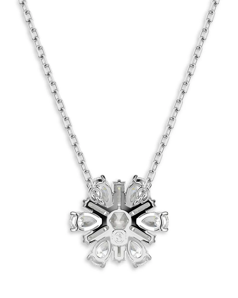 Idyllia Snowflake Pendant Necklace, 14.87"