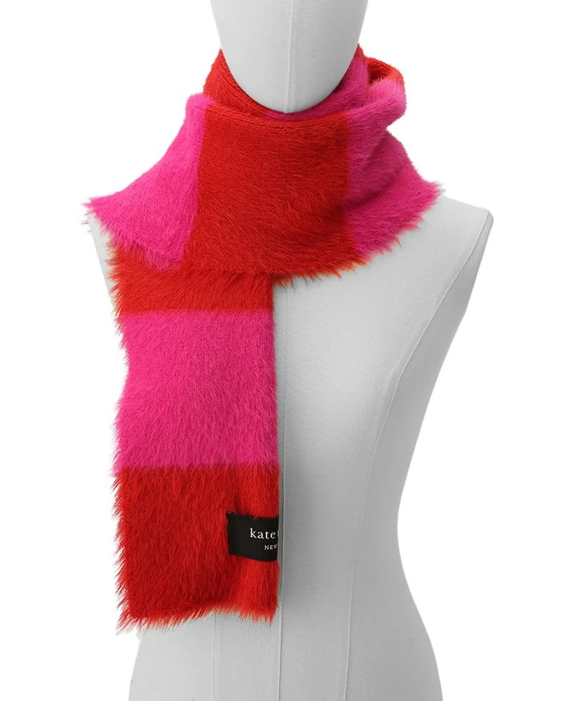 Awning Stripe Fuzzy Scarf