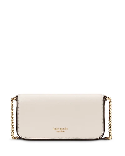 kate spade new york Devin Colorblocked Saffiano Leather Flap Chain Wallet