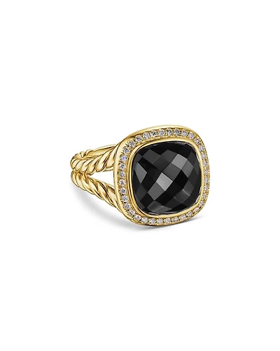 Albion® Ring 18K Yellow Gold with Diamonds, 11mm