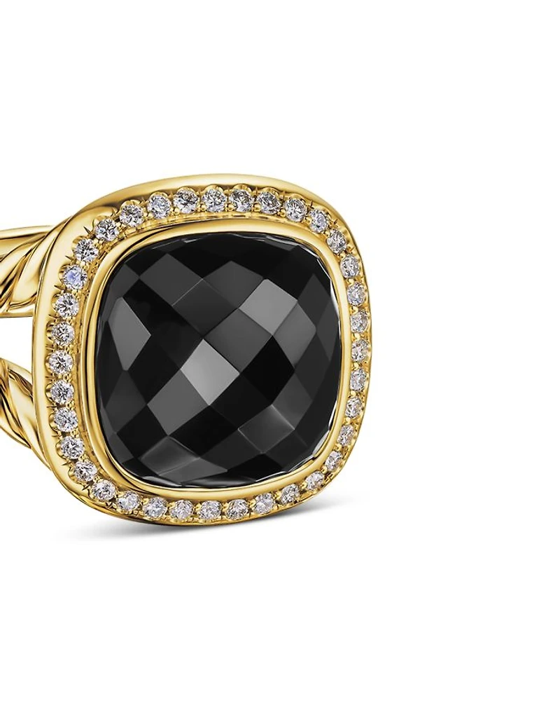 Albion® Ring 18K Yellow Gold with Diamonds, 11mm