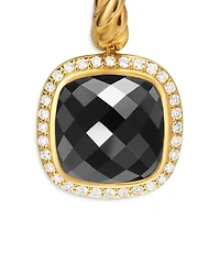Albion® Drop Earrings in 18K Yellow Gold with Diamonds, 10mm