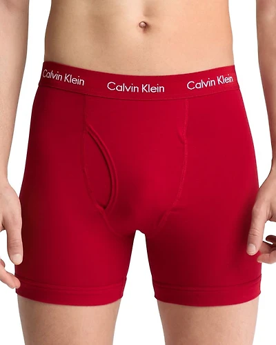 Cotton Stretch Moisture Wicking Boxer Briefs, Pack of 3