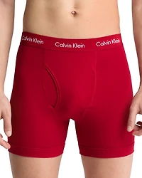 Cotton Stretch Moisture Wicking Boxer Briefs, Pack of 3