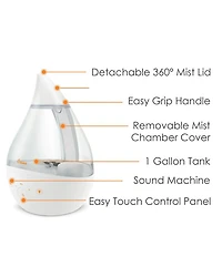 Drop 2.0 4 in 1 Cool Mist Humidifier with Aroma Tray & Sound Machine