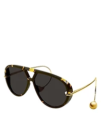 Bottega Veneta Fashion Show Drop Earring Geometrical Sunglasses