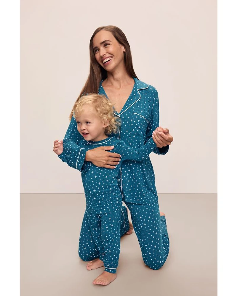 Unisex Printed Long Sleeve PJ Set - Little Kid, Big Kid