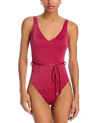 Aqua Swim Plunge One Piece Swimsuit - Exclusive