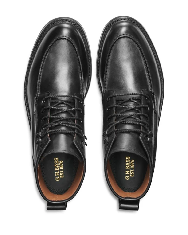 Men's Black Chase Moc Toe Boots