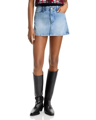 The Slacker Denim Mini Skirt