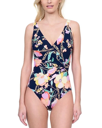 Memories of Capri Printed One Piece Swimsuit