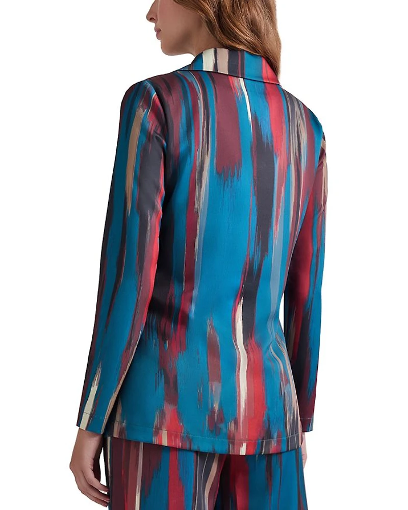 Double Breasted Brushstroke Blazer
