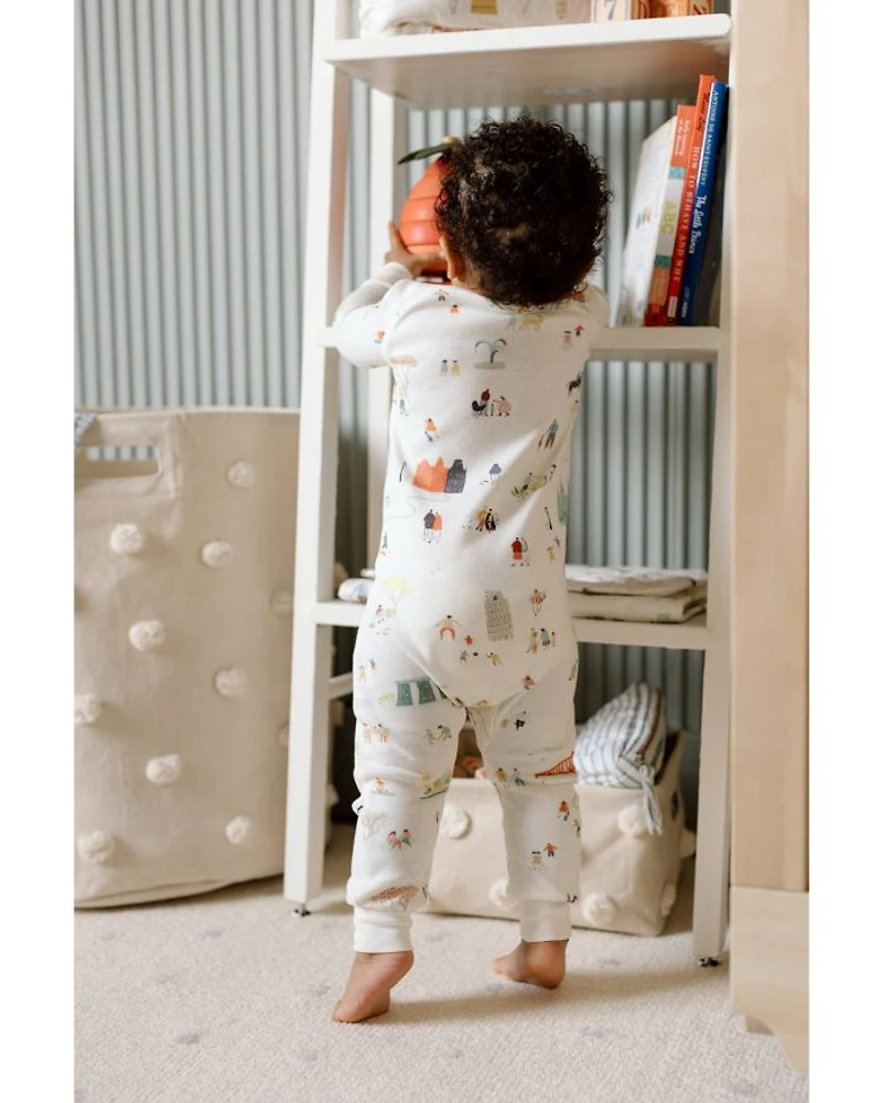 Unisex Ribbed Baby Footless Sleeper 