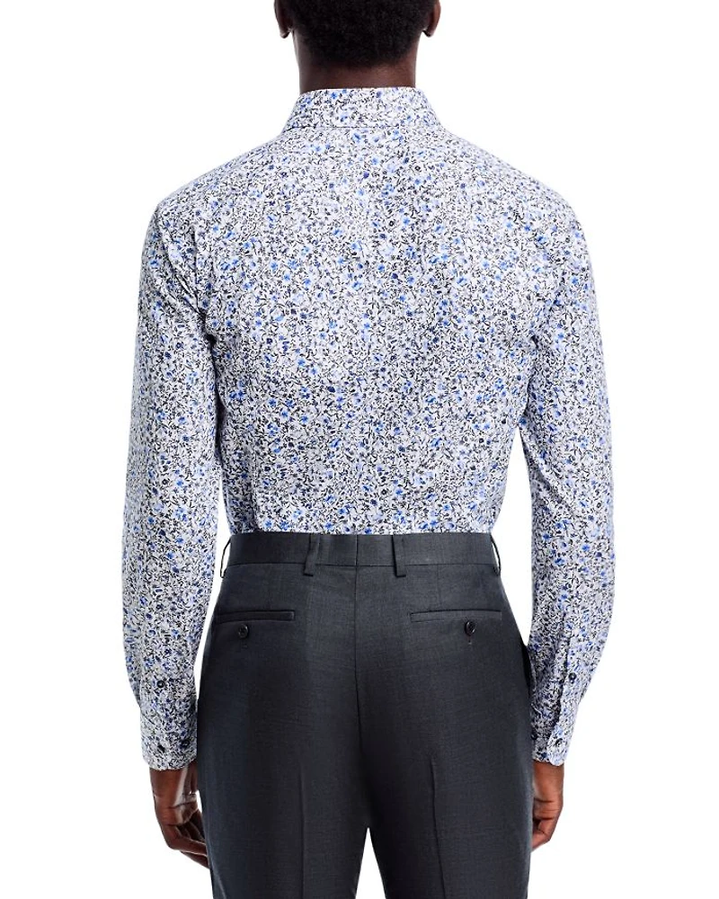 Slim Fit Printed Dress Shirt