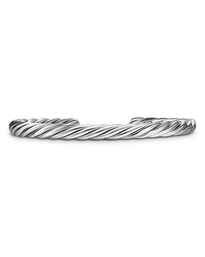 Men's Name Cable Cuff Bracelet in Sterling Silver, 6mm