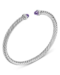 Cablespira Flex® Bracelet Sterling Silver with Diamonds, 4mm