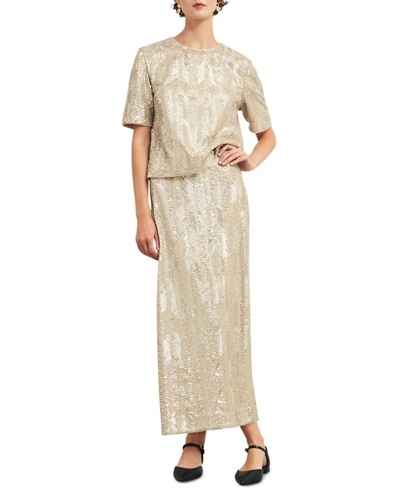 Marlowe Limited Sequined Maxi Skirt