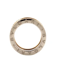 B.Zero1 Four Band Ring 18K Rose Gold and 18K White Gold with Diamonds