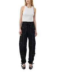 Drawstring Cargo Pants