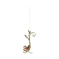 Jay Strongwater Mirabelle Orchid Single Candlestick