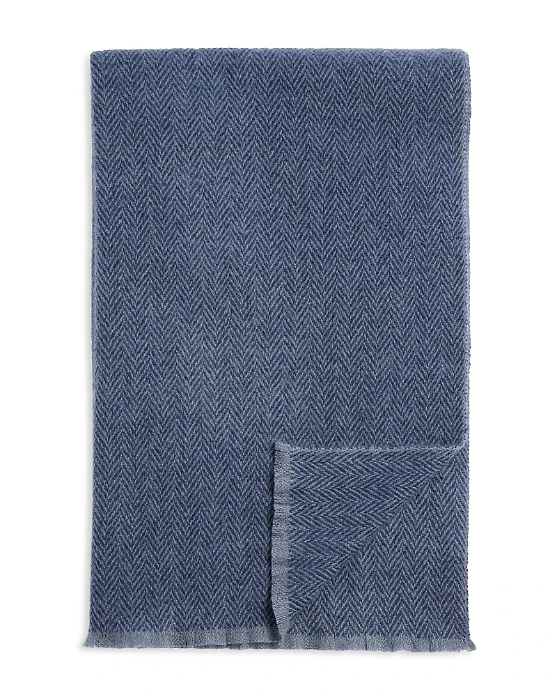 Vince Herringbone Cashmere Scarf