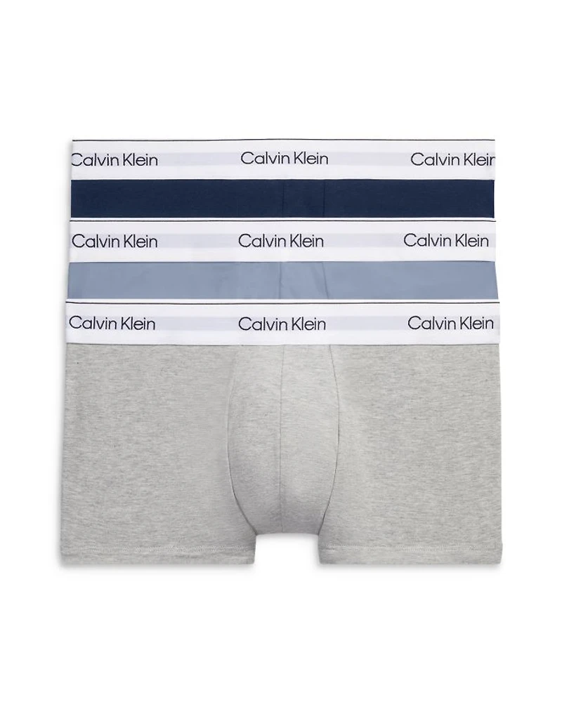 Modern Cotton Stretch Low Rise Trunks, Pack of 3