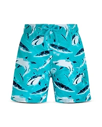 Boys' Jihin Printed 4" Swim Shorts - Little Kid, Big Kid