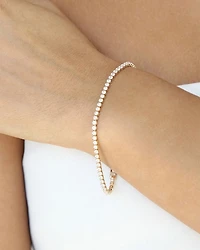 Minimalist Crystal Tennis Bracelet in 18K Gold Plated