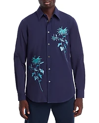 Ps Paul Smith Embroidered Long Sleeve Button Front Shirt