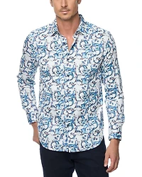 Acosta Printed Button Front Shirt